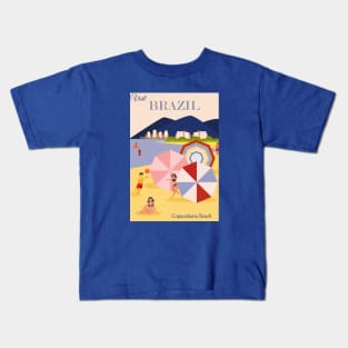 Brazil Travel Poster Kids T-Shirt